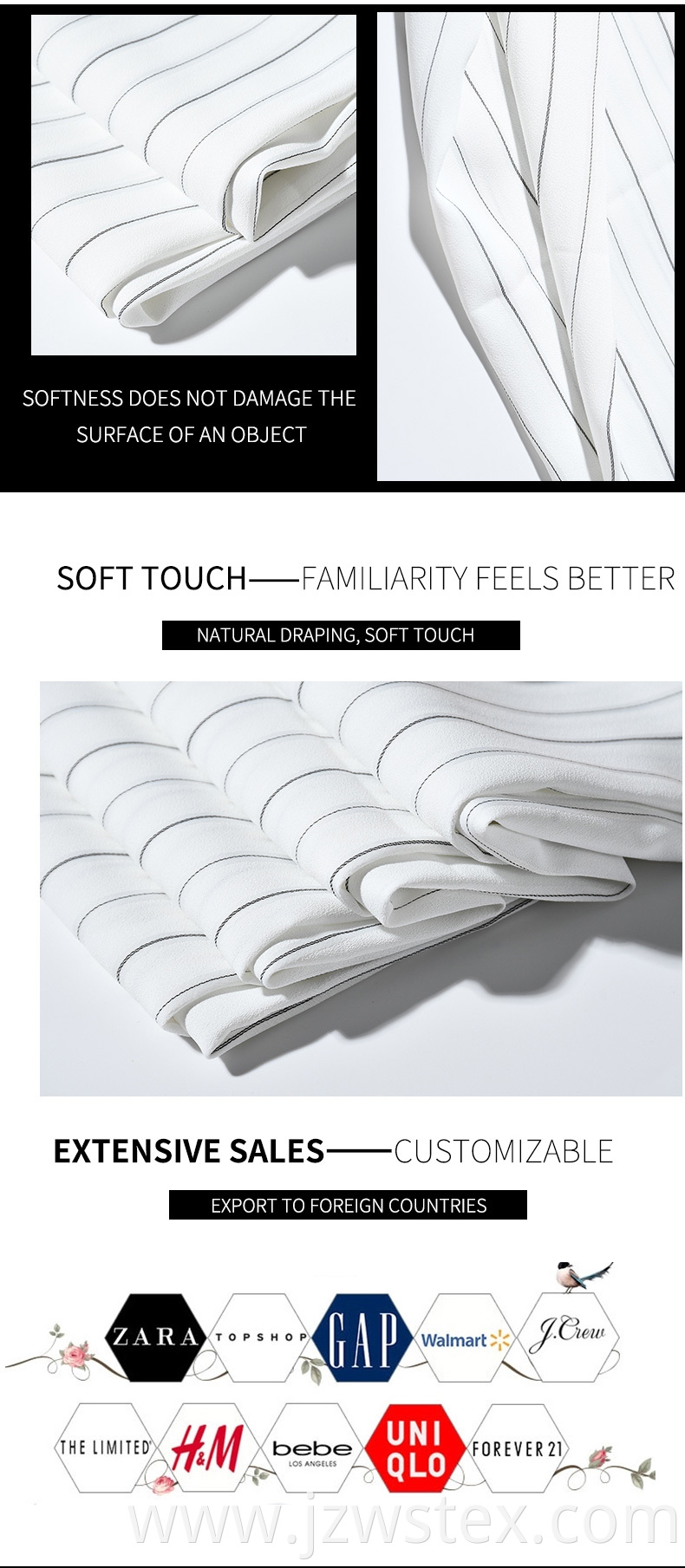 Fillet process Plain Color Satin Fabric Polyester Linen Fabric